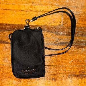 Kate Spade New York Chelsea Card Case Lanyard Black